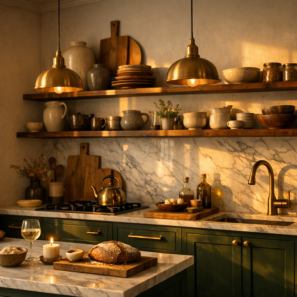 Inspirerende køkkendesign med moderne indretning og naturlige materialer